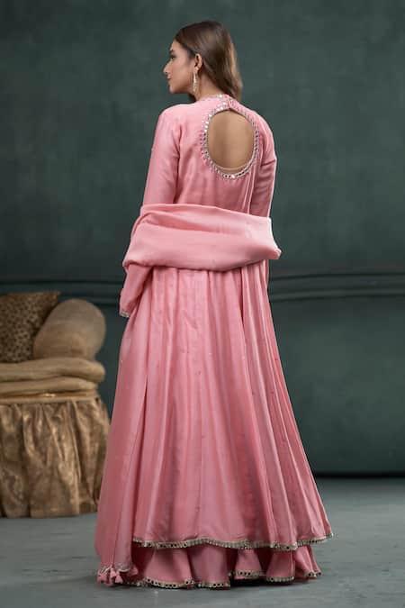 Hirika & Dhruti Mirror Hand Embroidered Anarkali & Sharara Set 