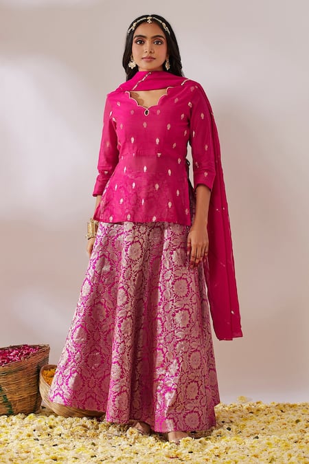 Gulaal Banarasi Brocade Lehenga Set 