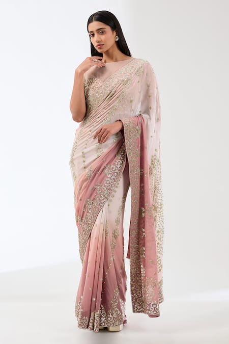 Rabani & Rakha Nabia Sequin Work Saree With Blouse 