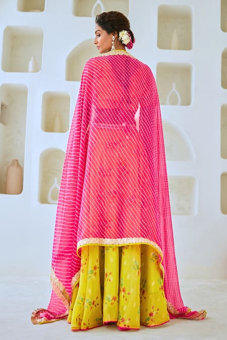 Myaara Floral Print Lehenga Set 