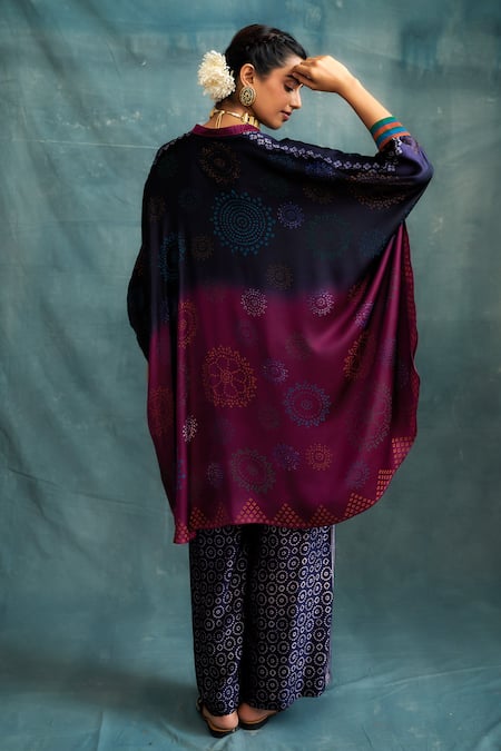 Krishna Mehta Bandhej Print Kaftan 