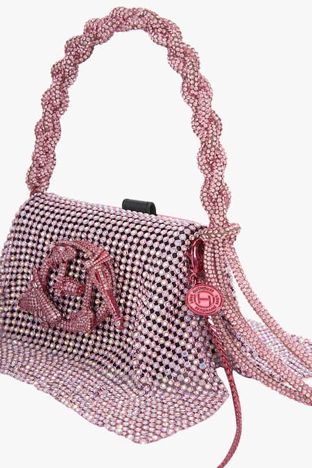 Shop Outhouse Pink Crystals Posh Studded Furbie Online at Aza Fashions Shop_Outhouse_Pink Crystals Posh Studded Furbie _Online_at_Aza_Fashions