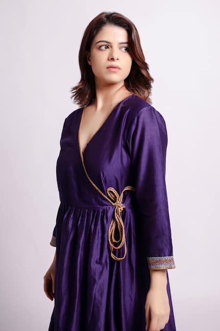 Bihart Tarangani Sujani Embroidered Angarkha Anarkali Set 