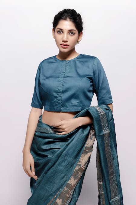 Bihart Tarangini Wild Silk Saree With Unstitched Blouse Piece 