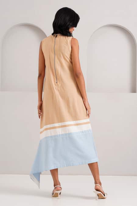 Madder Much Chase Midtown Embroidered Asymmetric Dress 