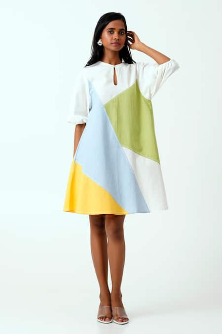 Madder Much Marco Color Block Charming Shift Dress 