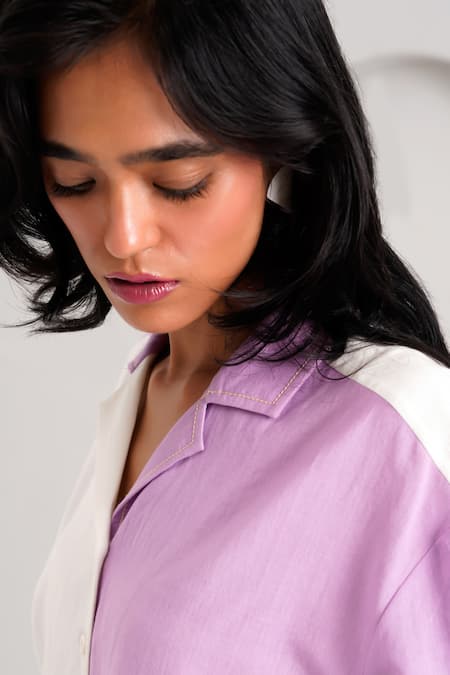 Buy_Madder Much_Beige , Handloom Embroidery Roxy And Vince Woven Shirt With Pant _Online_at_Aza_Fashions