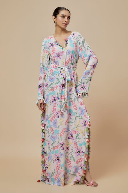 PS Pret by Payal Singhal Periwinkle Dream Print Beyza Kaftan 