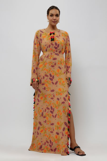 PS Pret by Payal Singhal Anaar Jaal Print Beyza Kaftan 