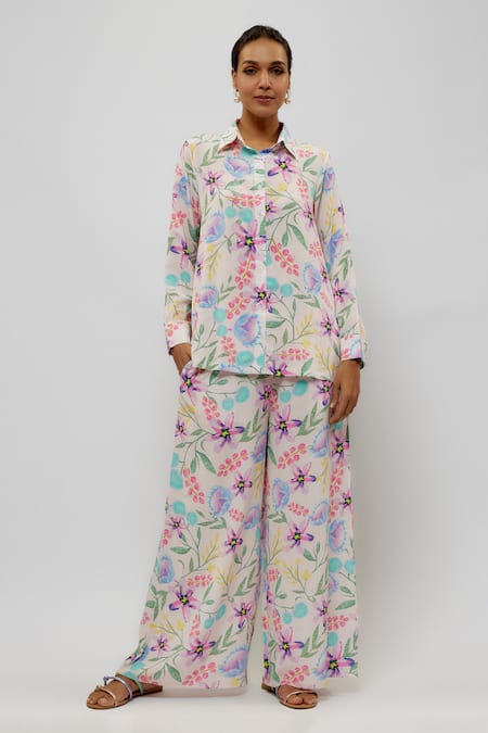 PS Pret by Payal Singhal Glory Garden Print Shirt With Pant 