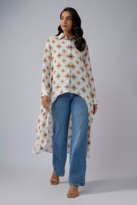 PS Pret by Payal Singhal Flora Star Print High Low Tunic 