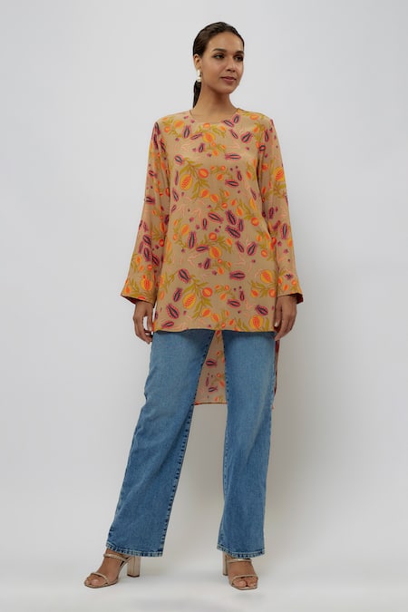 PS Pret by Payal Singhal Abstract Floral Print Tunic 