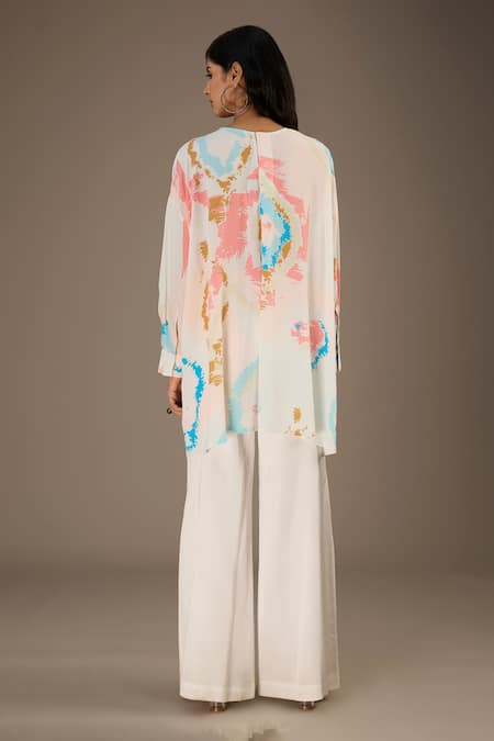 PS Pret By Payal Singhal Ikat Splash Print Top 