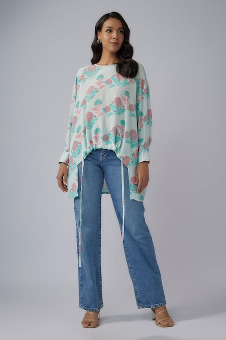 PS Pret by Payal Singhal Jaipuri Floral Print Top 