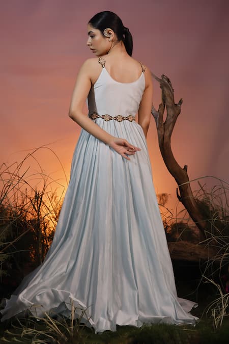 Ishram Couture Hivara Hand Embroidered Anarkali With Dupatta 