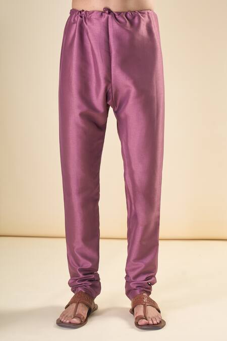 Buy_Arihant Rai Sinha_Purple , Satin Sequins, Embroidery Straight Kurta With Pyjama