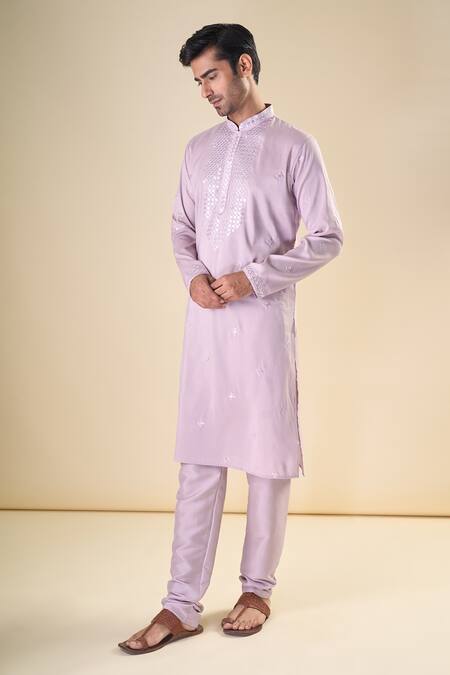 Buy Arihant Rai Sinha Purple , Satin Mirrors, Geometric Straight Kurta With Pyjama Online at Aza Fashions Buy_Arihant Rai Sinha_Purple , Satin Mirrors, Geometric Straight Kurta With Pyjama_Online_at_Aza_Fashions