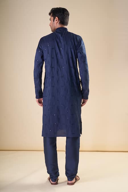 Arihant Rai Sinha Ditsy Sequin Embroidered Classic Kurta With Pyjama 