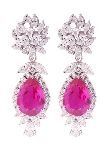 PRATA Imperial Zirconia Embellished Earrings 