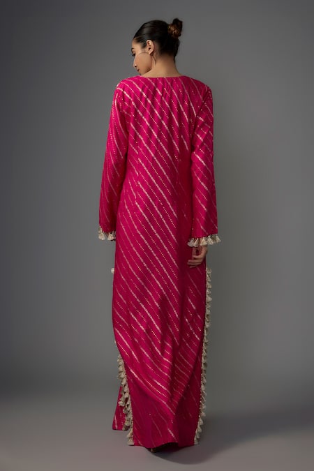 Payal Singhal Flower Hand Embroidered Kaftan 