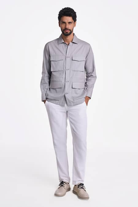 Terra Luna Felis Linen Twill Button Down Shirt 