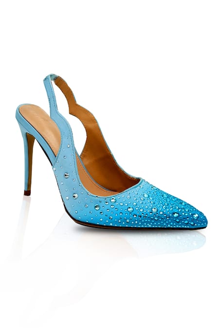 ELLEGANTI Fade Embellished Ombre Heels 