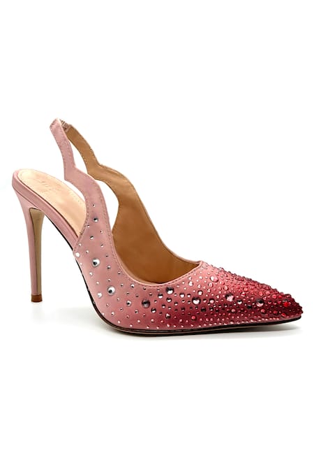 ELLEGANTI Fade Ombre Embellished Heels 