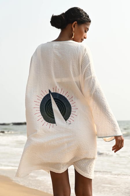 Shop Nirvanaa Ryan Patchwork Overlay Shirt 