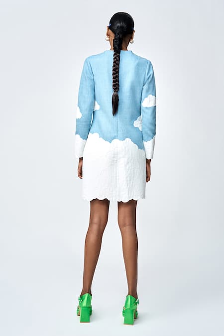 Shahin Mannan After The Rain Embroidered Mini Dress 