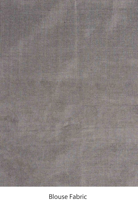 Zal From Benaras_Grey Chanderi, Tissue Zari Handloom Saree With Unstitched Blouse Piece _Online_at_Aza_Fashions