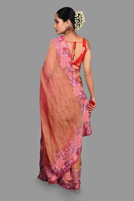 Zal From Benaras Pure Tissue Silk Saree With Unstitched Blouse Piece 