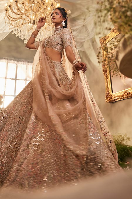 Sunita Bhandari Reverie Floral Embroidered Lehenga Set 