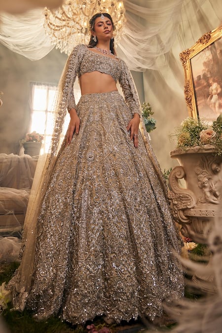 Sunita Bhandari Starlit Embroidered Lehenga Set 