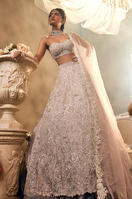 Sunita Bhandari Unfurled Embroidered Lehenga Set 