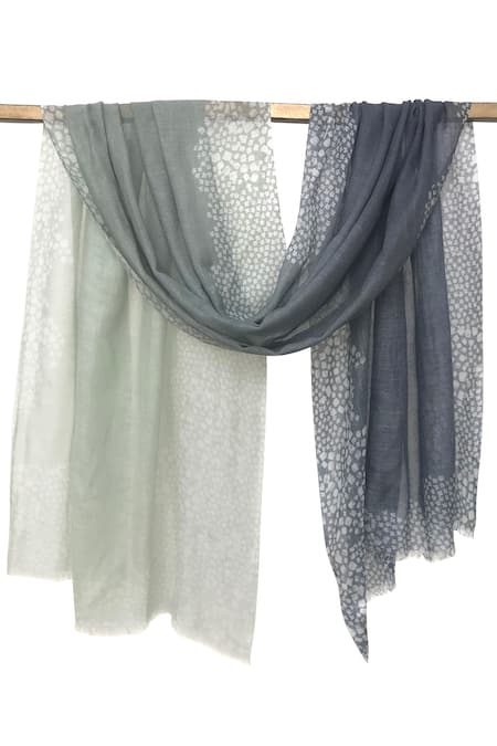 Pashma Silk Cashmere Ombre Scarf 