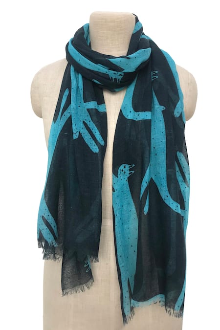 Pashma Feline Silk Cashmere Scarf 