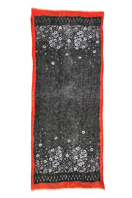 Pashma Poppy Field Pattern Scarf 