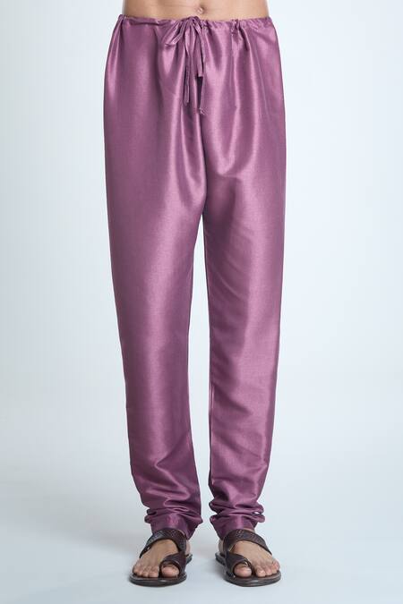 Shop Arihant Rai Sinha Wine Jacquard, Silk Embroidery Scallop Woven Bundi And Kurta Set Shop_Arihant Rai Sinha_Wine Jacquard, Silk Embroidery Scallop Woven Bundi And Kurta Set