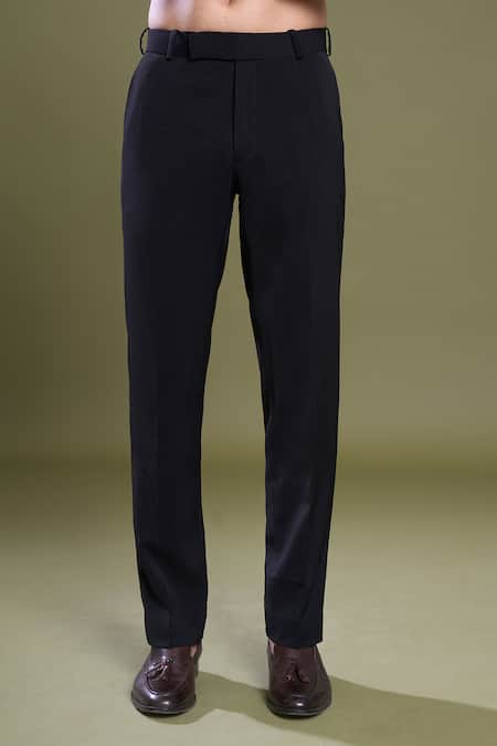 Buy_Arihant Rai Sinha_Green Suede, Viscose Sequins Gardenia Embroidered Bandhgala With Pant