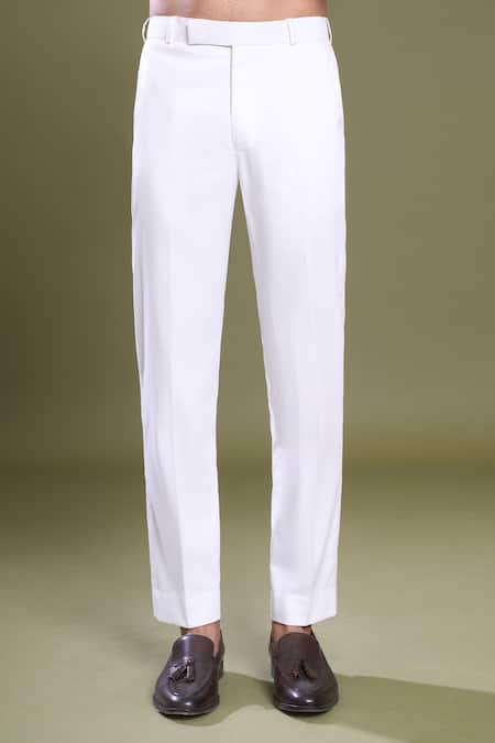 Arihant Rai Sinha_Purple Silk, Satin Embroidery Flora Art Bandhgala With Pant_at_Aza_Fashions