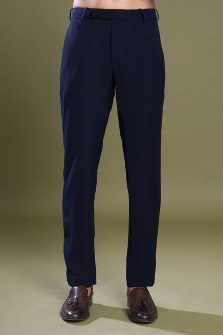 Buy Arihant Rai Sinha Blue Viscose, Velvet, Satin Embroidery Brazen Ray Jacket And Bandhgala Set Buy_Arihant Rai Sinha_Blue Viscose, Velvet, Satin Embroidery Brazen Ray Jacket And Bandhgala Set