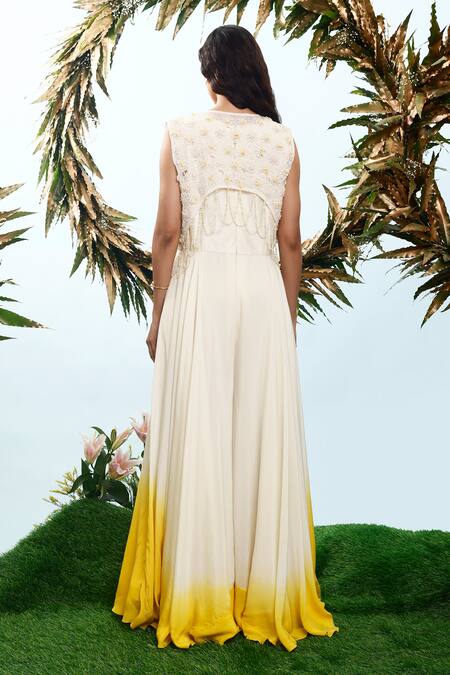 Eclat By Prerika Jalan Maybells Ombre Jumpsuit With Jacket 