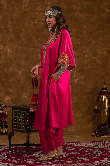 Ekavira Layla Coin Embellished Choga With Salwar 