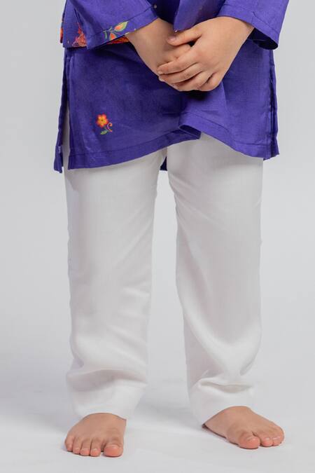 MR Brat Purple Muslin, Cotton Embroidery, Sequins Floral Print Kurta And Bundi Set Online at Aza Fashions MR Brat_Purple Muslin, Cotton Embroidery, Sequins Floral Print Kurta And Bundi Set _Online_at_Aza_Fashions