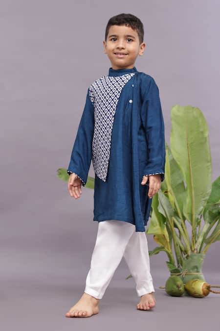 LA DEE DA Bandhani Print Panel Kurta With Pyjama 