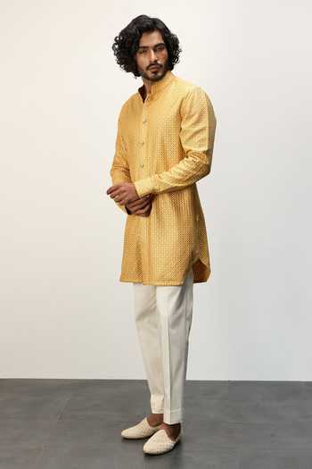 Arjan Dugal Inara Embroidered Kurta With Pant 