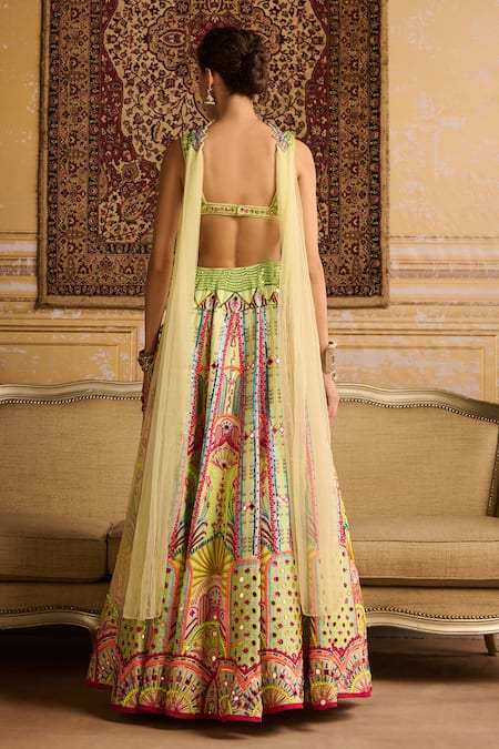 Diyarajvvir Arch Print Embroidered Lehenga Set 