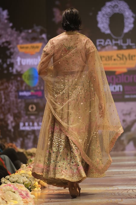 Rahul Singh Hand Embroidered Bridal Lehenga Set 