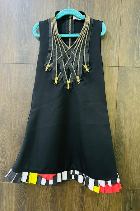 LITTLE WEIRD BY NEHA KANKARIA Overlap Zip Design Dress 