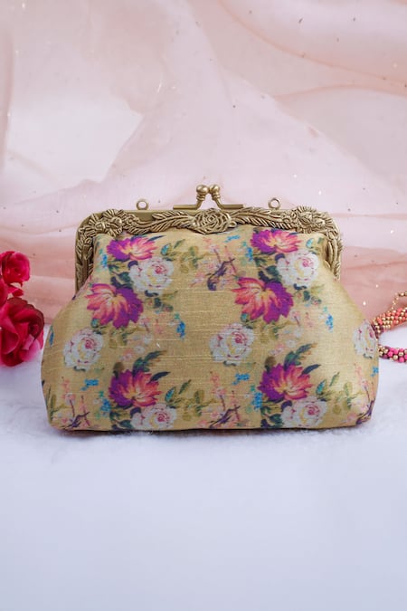 Vareli Bafna Guldasta Print Clutch 